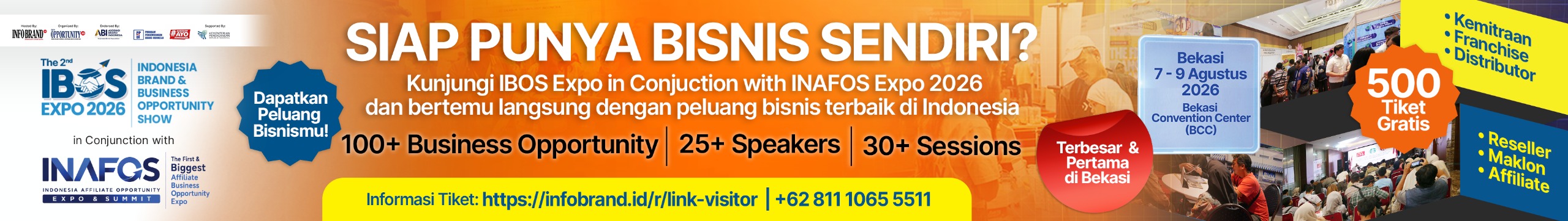 IBOS Expo visitor free ticket banner